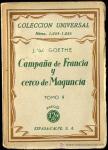 Campaña de Francia y Cerco de Maguncia, Goethe